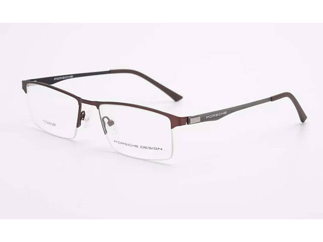 Чоловіча полуободкова оправа P-9869 brown PTR - Фото 1