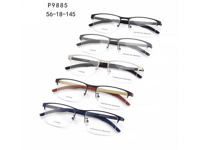 Чоловіча полуободкова оправа P-9885 grey PTR - Фото 3