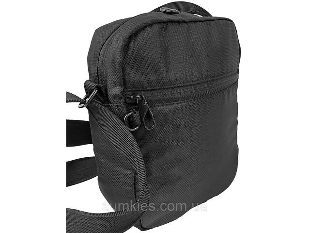 Чоловіча сумка через плече Антивор з Rfid захистом LS чорна - Фото 3