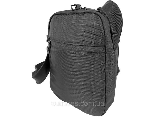 Чоловіча сумка через плече Антивор з Rfid захистом LS чорна - Фото 4