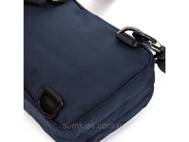 Чоловіча сумка через плече Lanpad синя - Фото 6