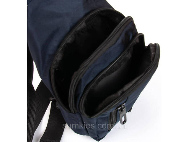Чоловіча сумка через плече Lanpad синя - Фото 5