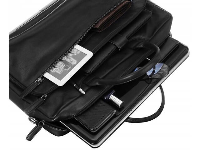 Чоловіча сумка для ноутбука Always Wild чорна - Фото 4