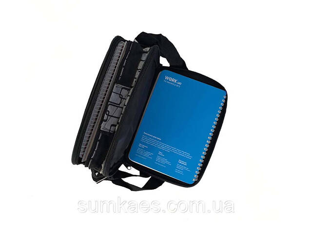 Чоловіча сумка зі шкірозамінника 301566-11111 сіра - Фото 6