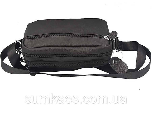 Чоловіча сумка з натуральної шкіри 3925-11BLACK чорна - Фото 5
