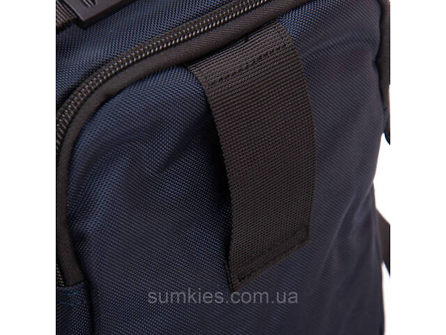 Чоловіча сумка Lanpad на плече синя - Фото 7