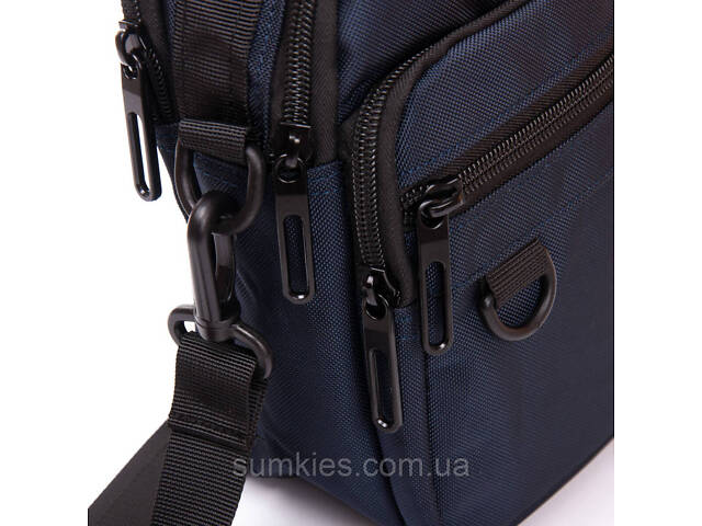 Чоловіча сумка Lanpad на плече синя - Фото 6