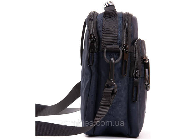 Чоловіча сумка Lanpad на плече синя - Фото 3
