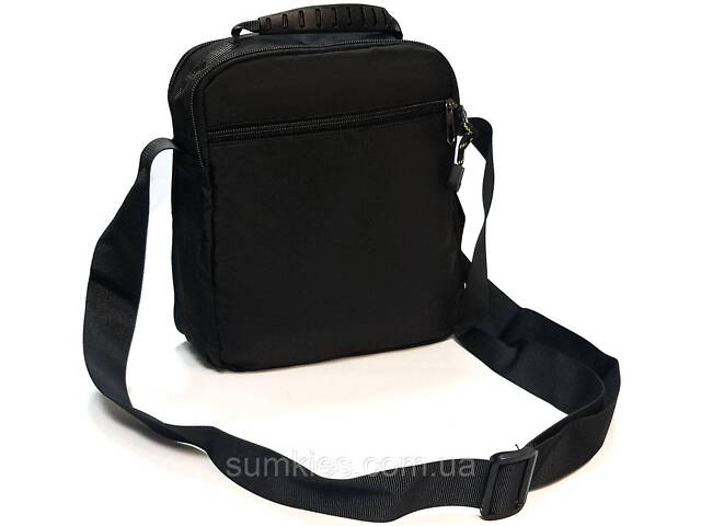 Чоловіча сумка на плече Lanpad чорна - Фото 2