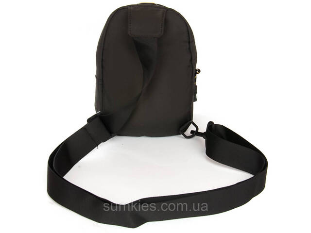 Чоловіча сумка на плече, слінг Lanpad чорна - Фото 4