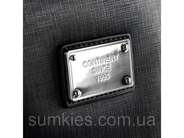 Чоловіча сумка на плече з екошкіри Continent CM-151BK чорна - Фото 4
