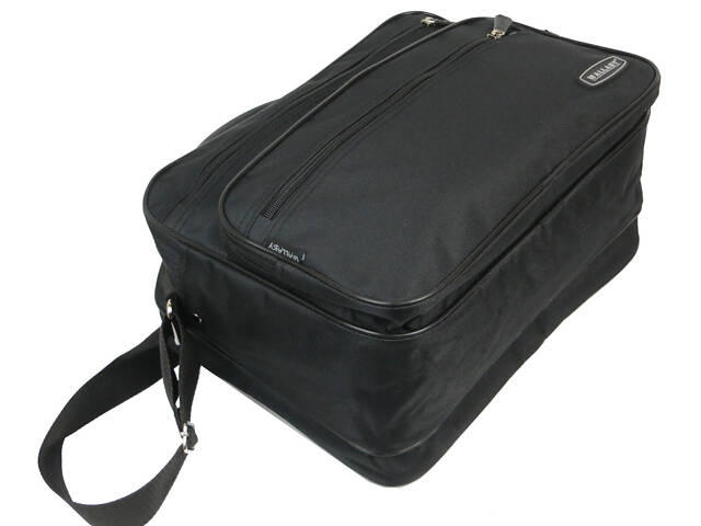 Мужская сумка, портфель из полиэстера Wallaby 2651 черная - Фото 4