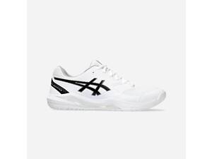 Мужские кроссовки для сквоша Asics Gel-Dedicate 8 all court Белый Черный 45 (1041A408-101 45)