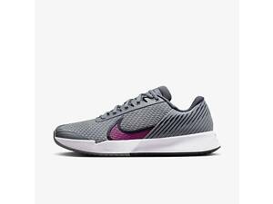 Мужские кроссовки для тенниса Nike ZOOM VAPOR PRO 2 HC Серый 44.5 (DR6191-006 44.5)