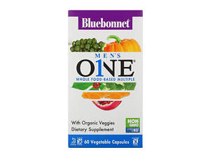 Мужские мультивитамины Men's One Bluebonnet Nutrition 60 вегетарианских капсул