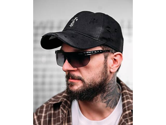 Мужские солнцезащитные очки Gucci black 4 ДЛ7379 - Фото 1