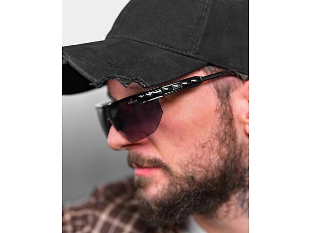 Мужские солнцезащитные очки Gucci black 4 ДЛ7379 - Фото 3