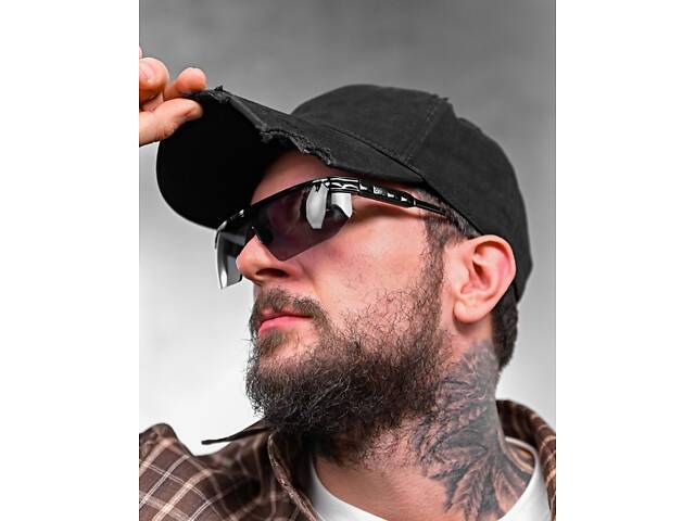 Мужские солнцезащитные очки Gucci black 4 ДЛ7379 - Фото 4