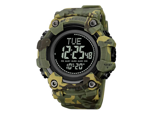 Мужские спортивные часы Skmei 2037 с компасом Камуфляж - Фото 1