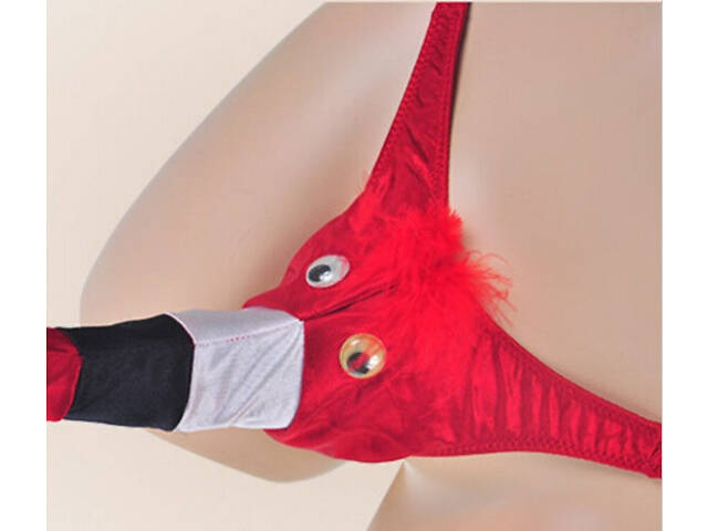 Чоловічі стринги. Мордочка. Червоні - Фото 3