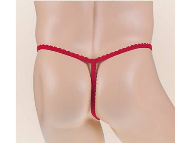 Чоловічі стринги. Мордочка. Червоні - Фото 4