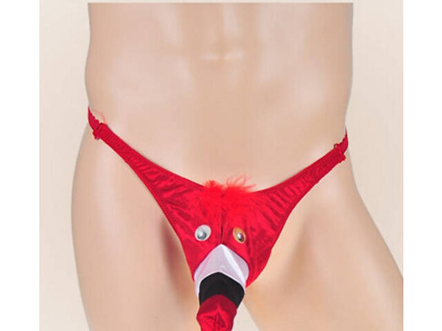 Чоловічі стринги. Мордочка. Червоні - Фото 5