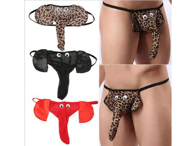 Чоловічі стрінги - слоники - Фото 1