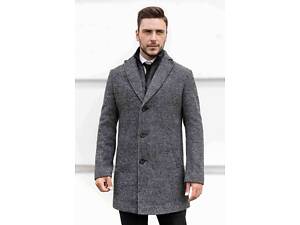 Мужское пальто Sun`s House 52 Серый (4820430340752)