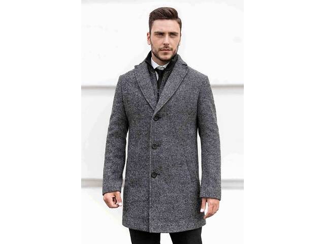 Мужское пальто Sun's House 54 Серый (4820430350850) - Фото 1