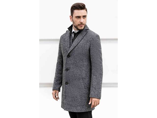 Мужское пальто Sun's House 54 Серый (4820430350850) - Фото 2