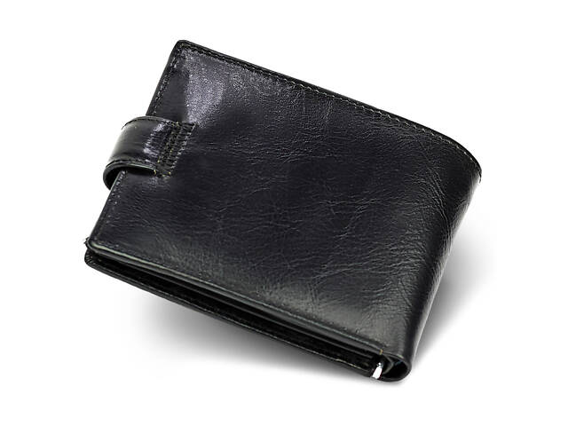 Мужское портмоне из натуральной кожи ST Leather В141 Черный - Фото 2