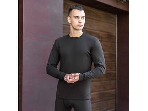 Чоловіча термобілизна зимова на флісі Pobedov Teplo чорне XL