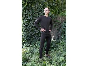 Чоловіча термобілизна зимова на флісі Pobedov Teplo чорне S