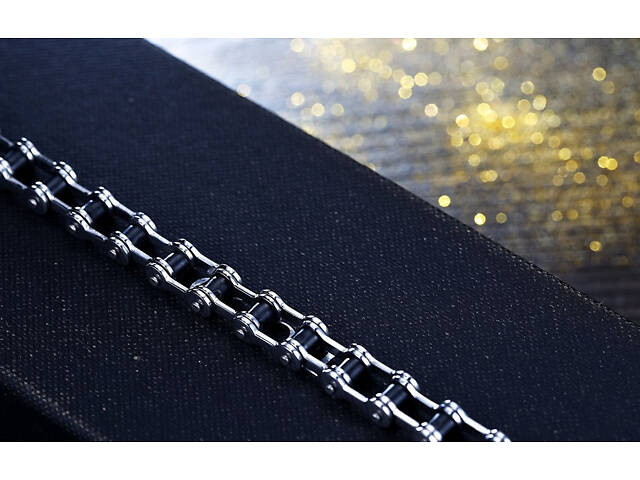 Мужской браслет Primo Biker 205 - Black&Silver - Фото 4