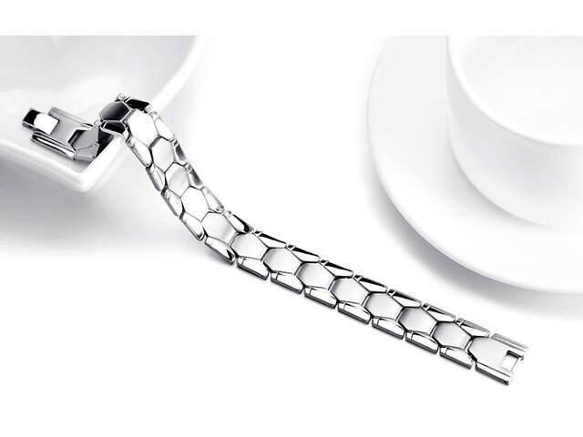 Мужской браслет Primo Metall Cobra - Silver - Фото 3