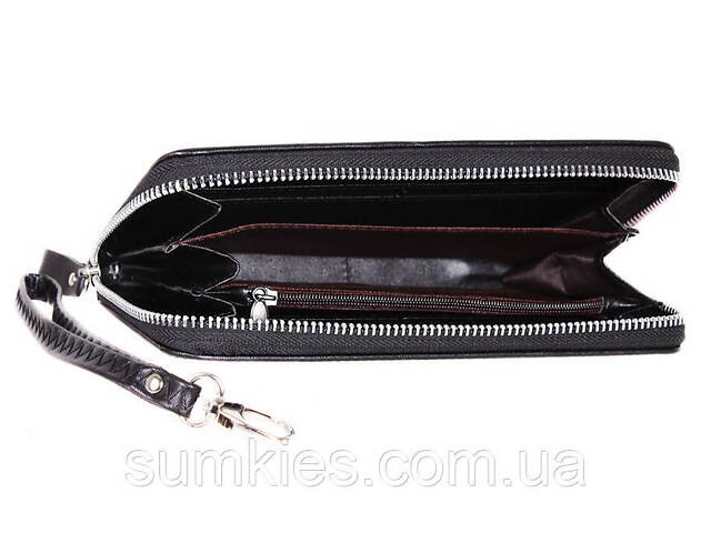Мужской клатч из искусственной кожи 3077756 черный - Фото 3