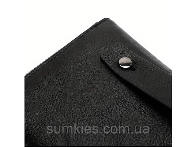 Мужской кожаный клатч 09752-111 Черный - Фото 10