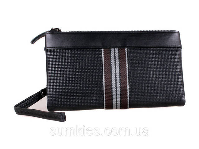 Мужской кожаный клатч 30708 Черный - Фото 3