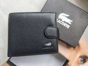 Чоловічий шкіряний гаманець Lacoste lux