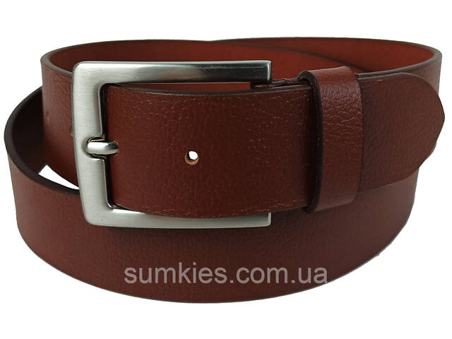 Чоловічий шкіряний ремінь під джинси UP2 Fashion, Німеччина коричневий - Фото 1
