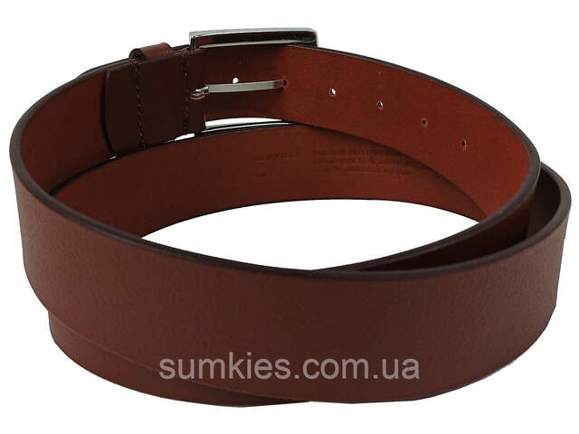 Чоловічий шкіряний ремінь під джинси UP2 Fashion, Німеччина коричневий - Фото 3
