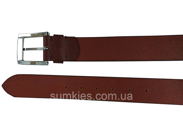 Чоловічий шкіряний ремінь під джинси UP2 Fashion, Німеччина коричневий - Фото 5