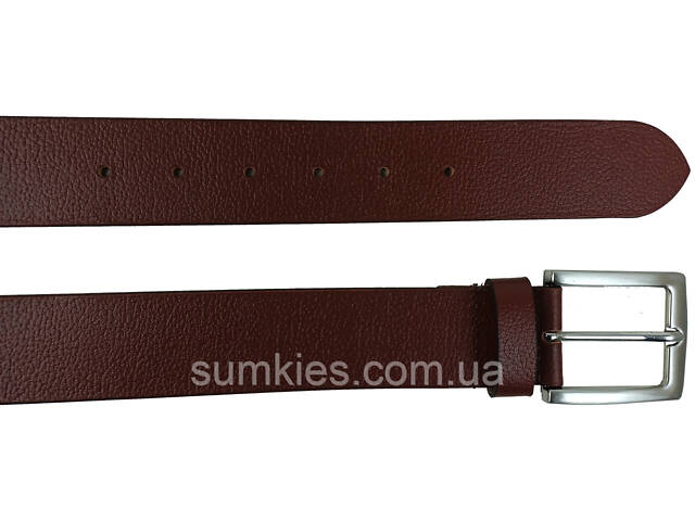 Чоловічий шкіряний ремінь під джинси UP2 Fashion, Німеччина коричневий - Фото 6
