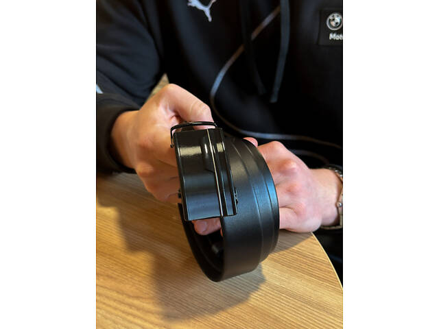 Чоловічий шкіряний ремінь із пряжкою автомат 4978 - Фото 5