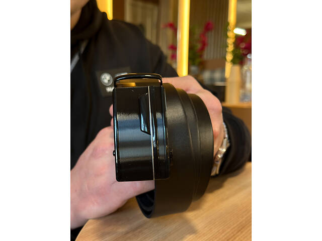 Чоловічий шкіряний ремінь із пряжкою автомат 4978 - Фото 7