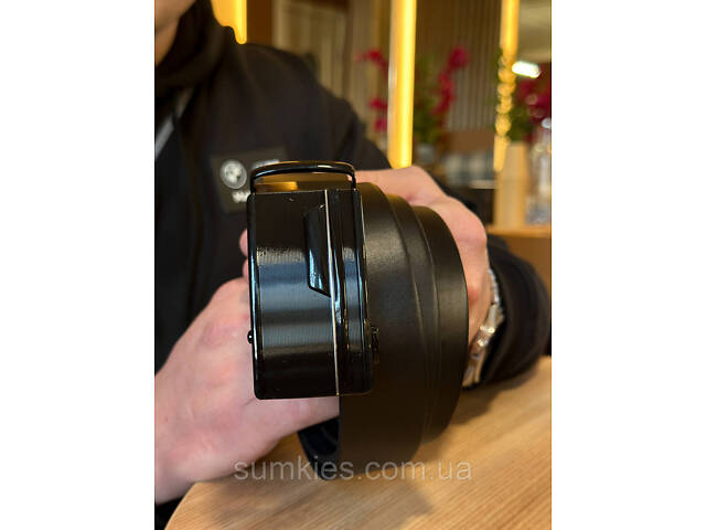 Чоловічий шкіряний ремінь із пряжкою автомат 4978 - Фото 7