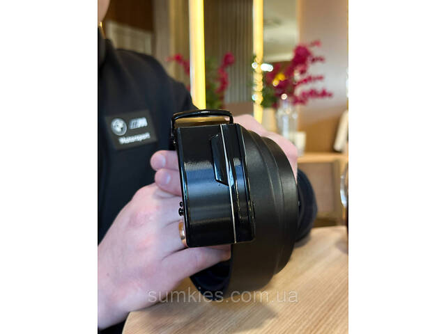 Чоловічий шкіряний ремінь із пряжкою автомат 4978 - Фото 8