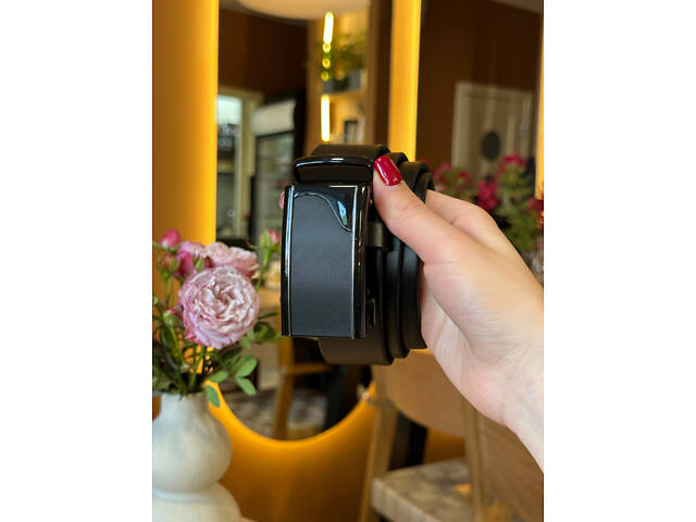 Чоловічий шкіряний ремінь із пряжкою автомат 8490 - Фото 8