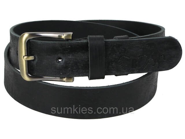 Чоловічий шкіряний ремінь Skipper чорний 3,8 см - Фото 3