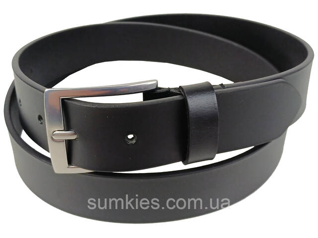Чоловічий шкіряний ремінь UP2 Fashion, Німеччина чорний - Фото 2